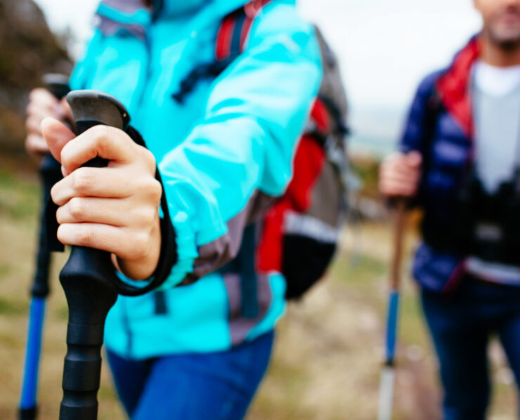 Couple hiking